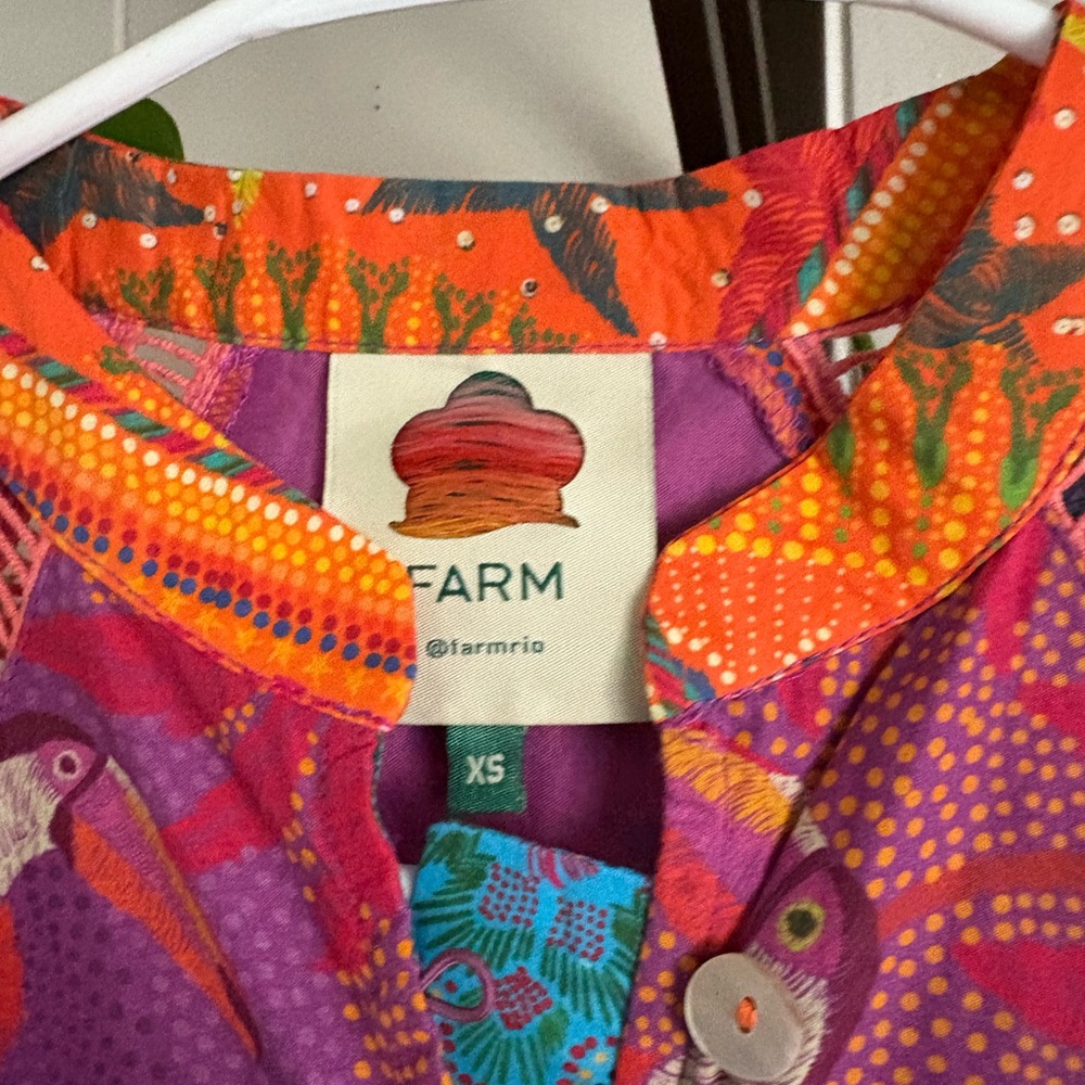 Farm Rio button down mini dress - Picture 2 of 3